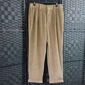 Hunt Club Collection Men's Tan Herringbone Corduroy Pants SZ 34x30